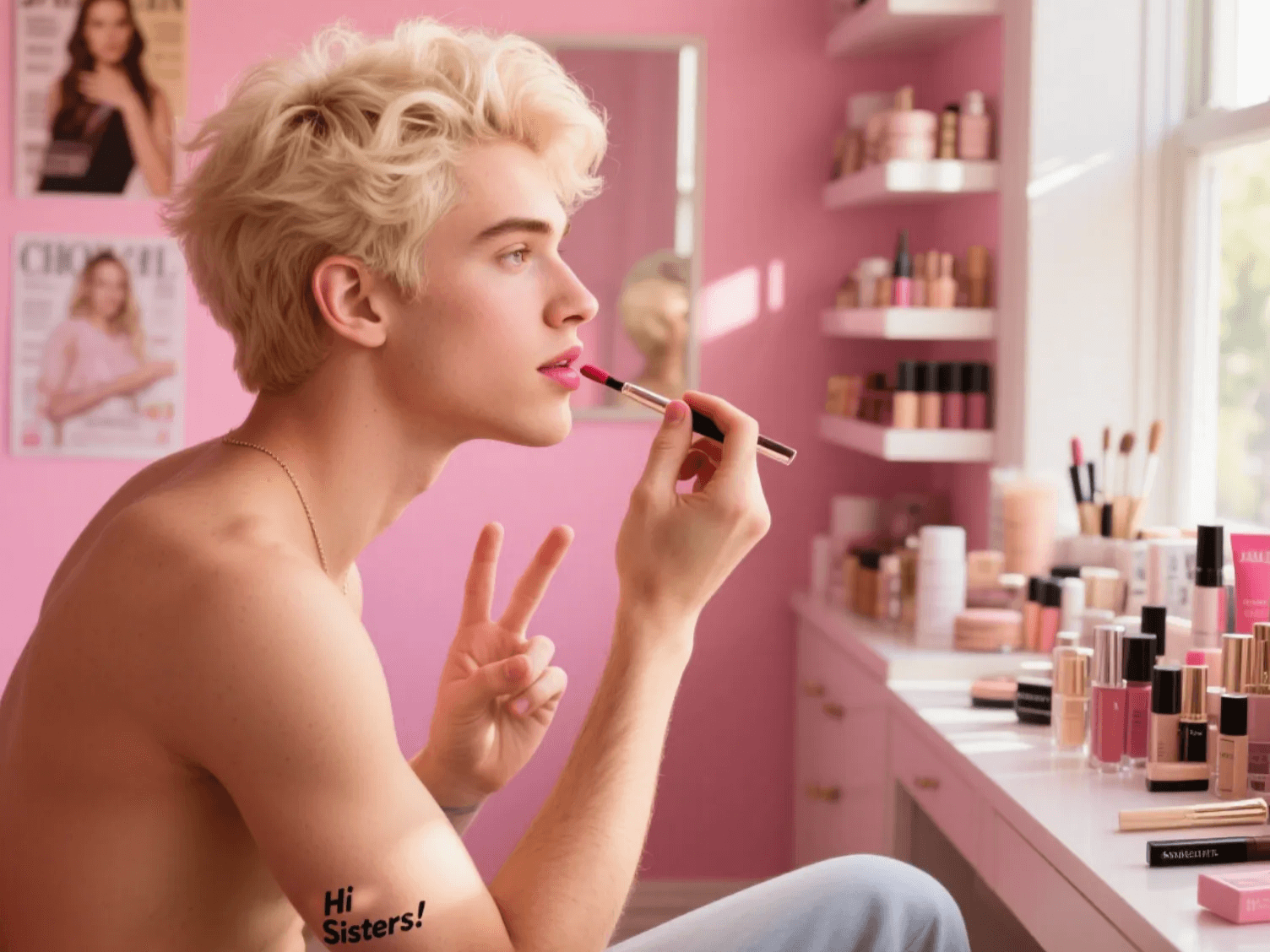 A content creator is building personal branding.