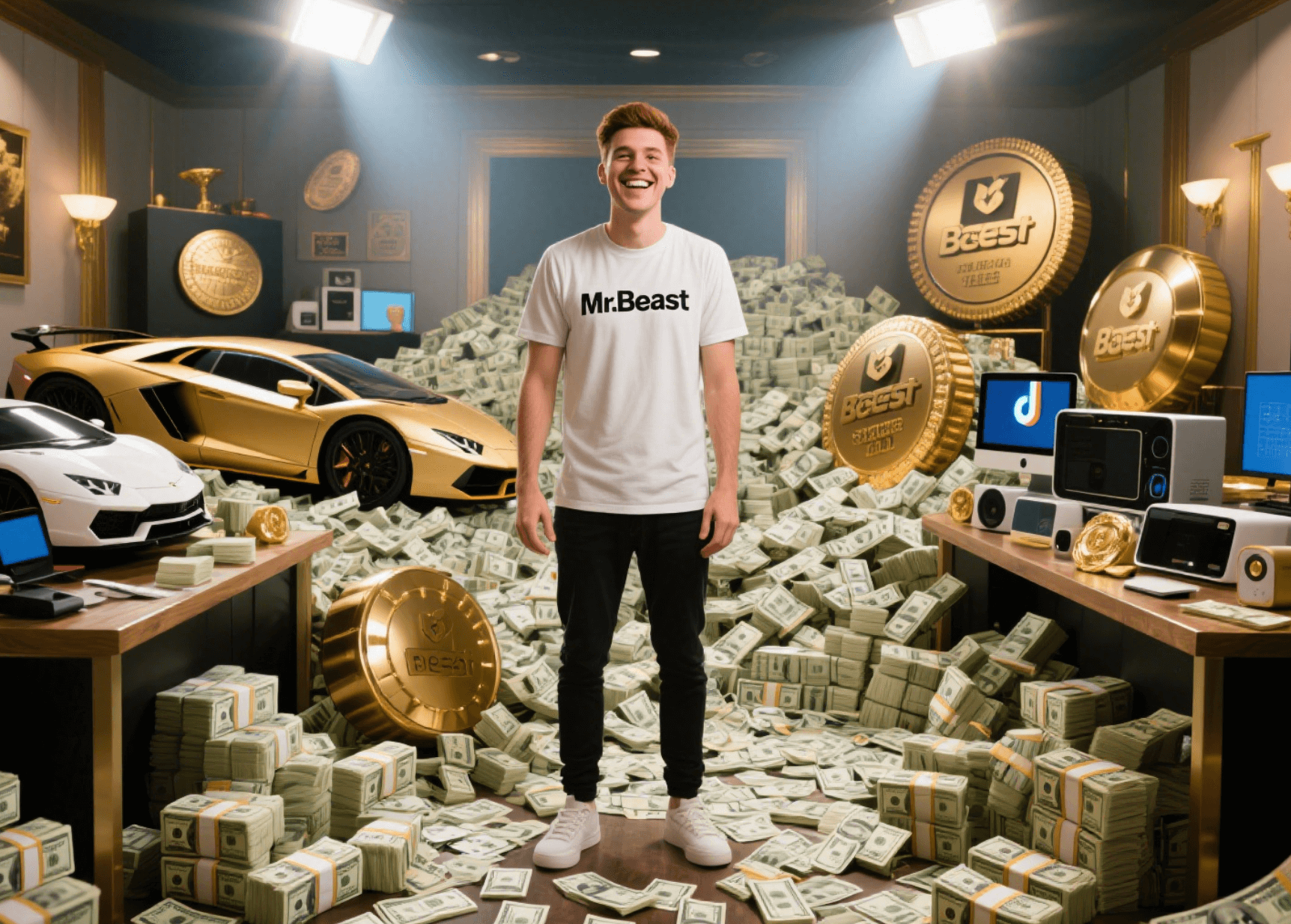A content creator is building personal branding.