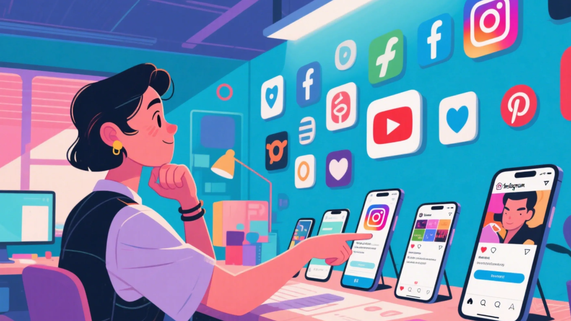 A content creator is building personal branding.