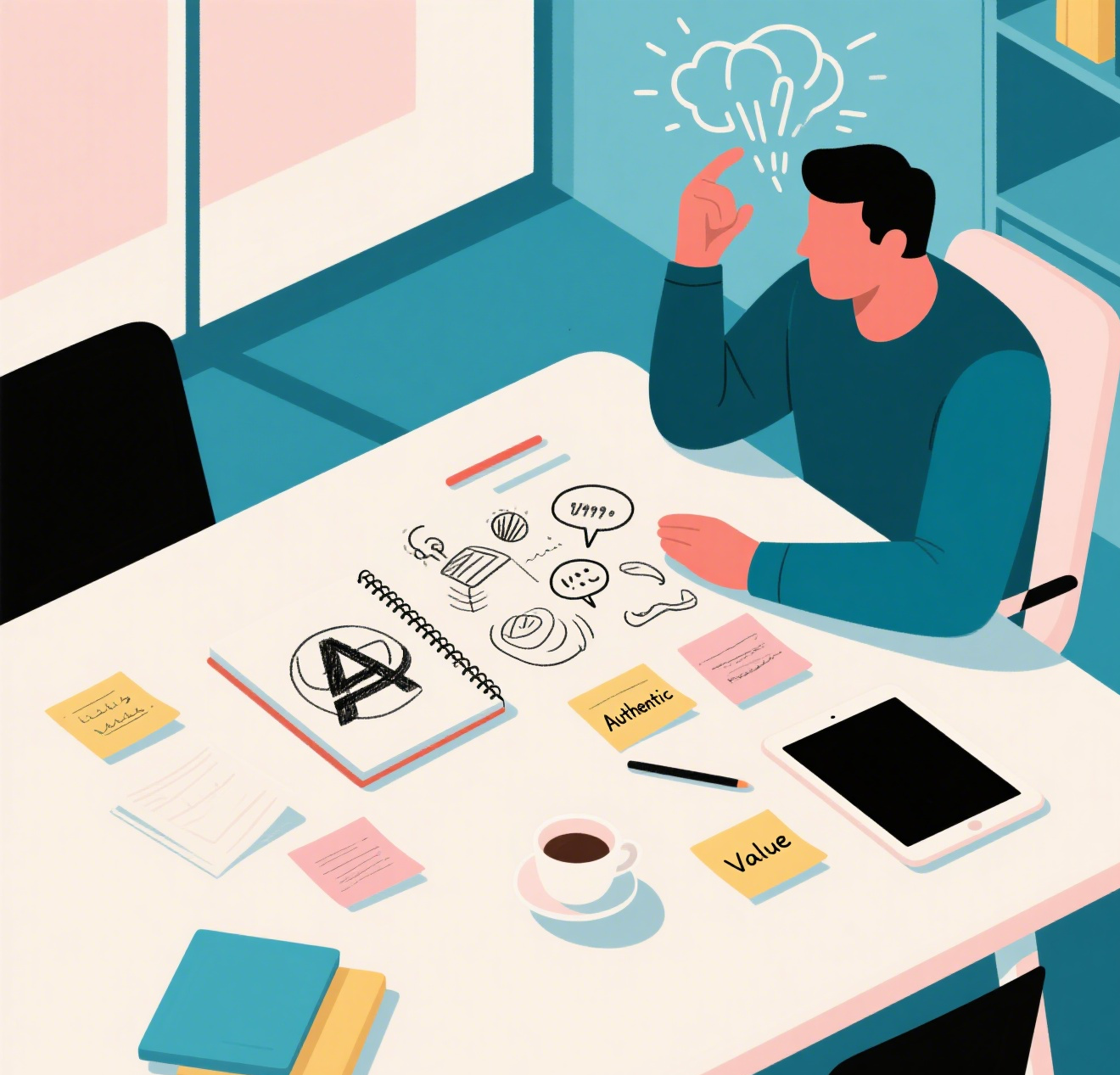 The essential creator tools for starting out, including a smartphone on a tripod, a laptop, a microphone, and a ring light arranged on a desk.